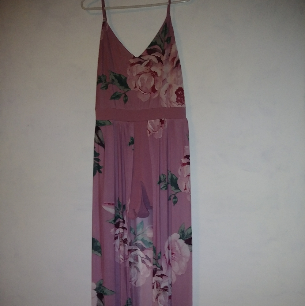 Pink Floral Romper / Jumper